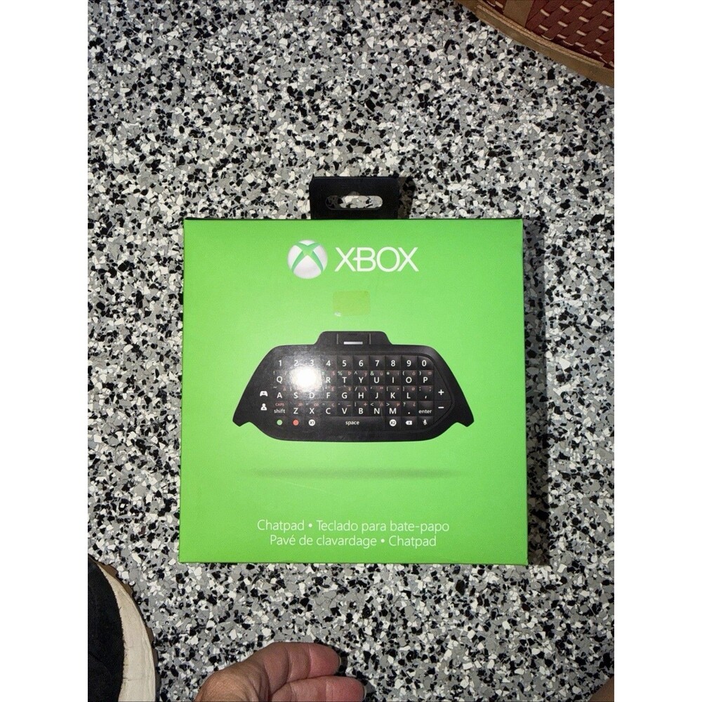Microsoft Xbox One Chat Pad Keyboard Black Model 1676 Works Gently Used